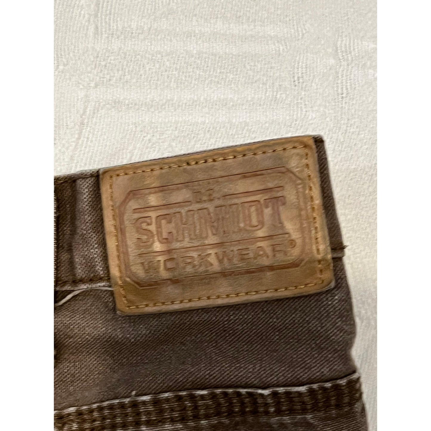 Schmidt Workwear Jean de travail cargo marron pour homme 40x30