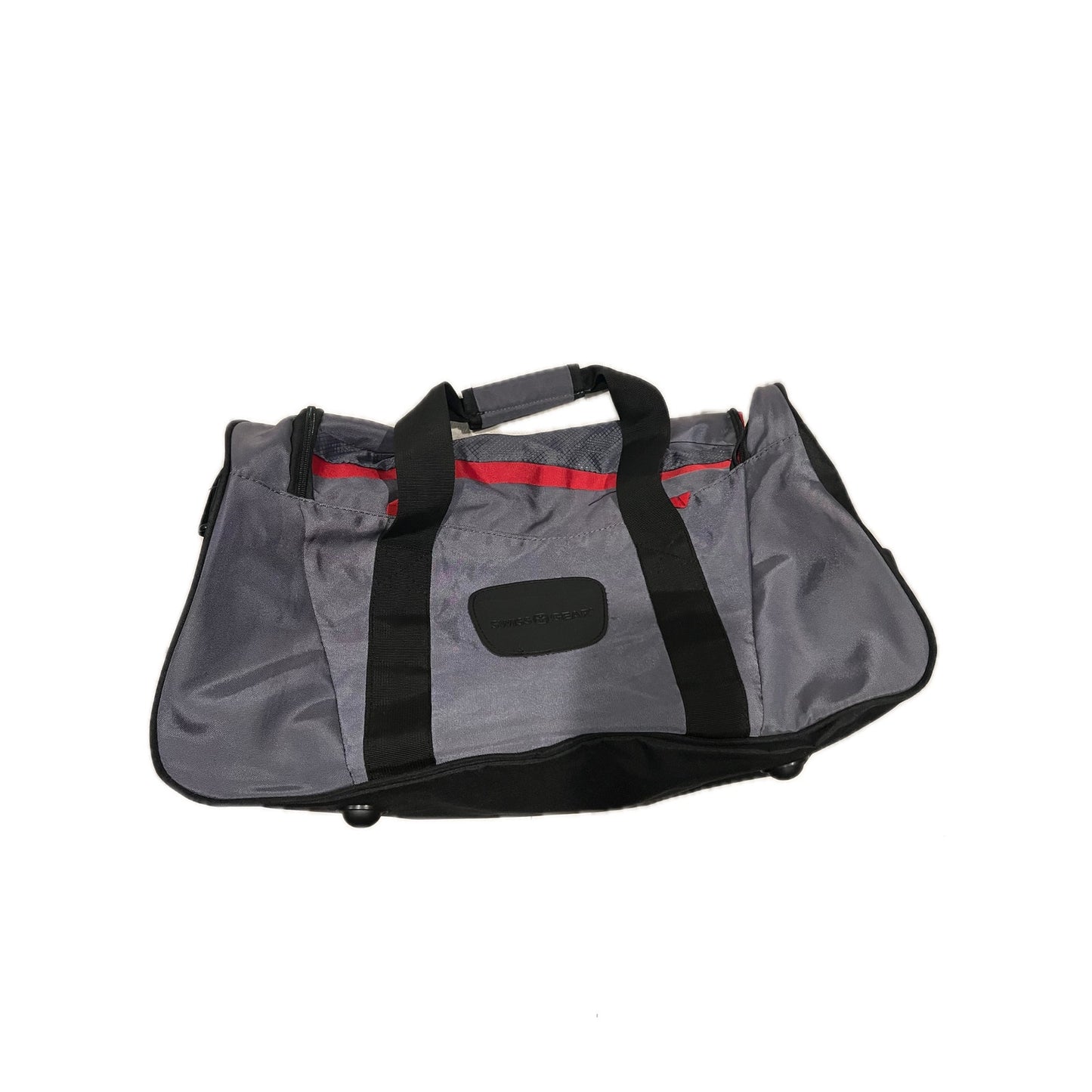 SwissGear 24" Soft Duffel Bag Gray Black W Red Trim