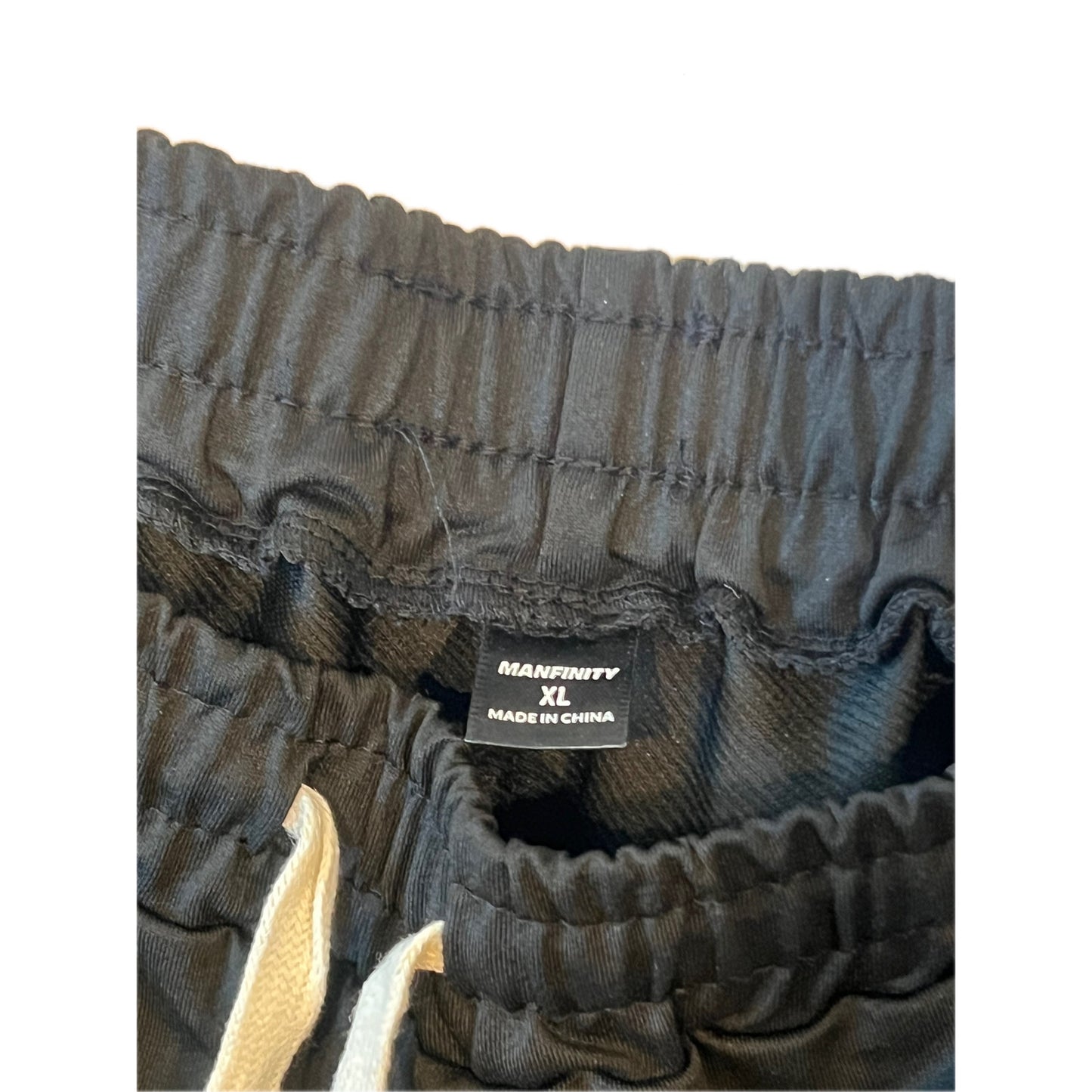 Manfinity IDK IDC IDGAF Black Shorts Mens XL