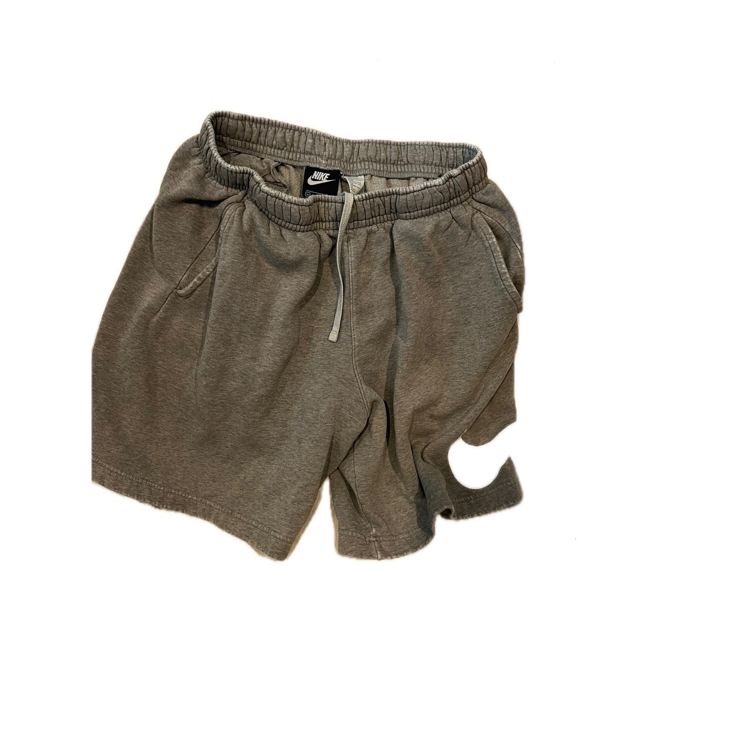 Nike Big Swoosh Gray SweatShorts Mens M
