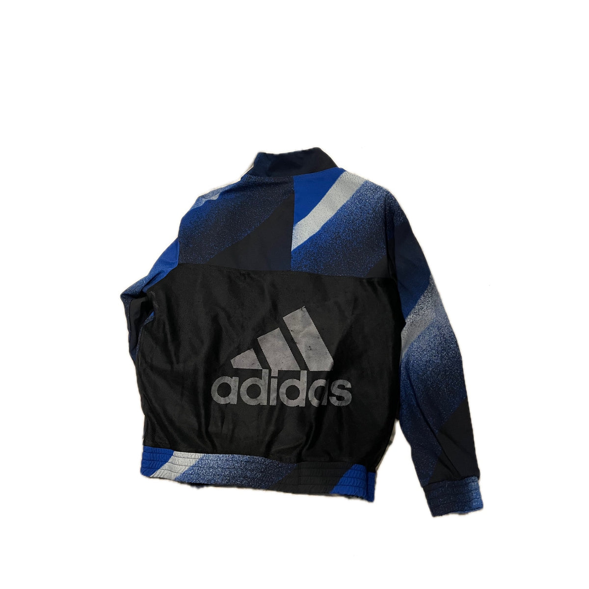 Adidas Zip Up Blue Shaded Windbreaker Womans Small