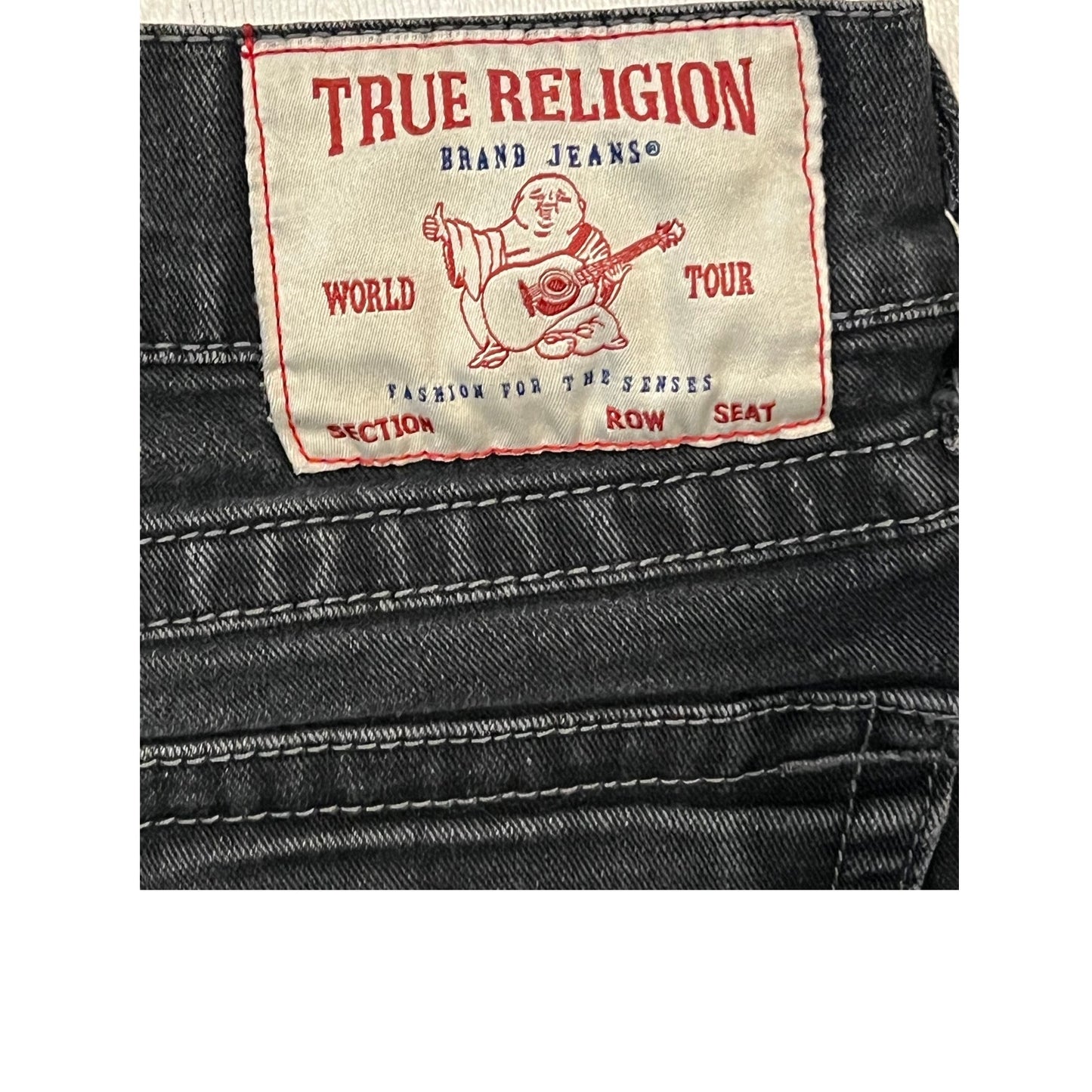 True Religion Relaxed Straight Ricky Jeans Mens 30x28