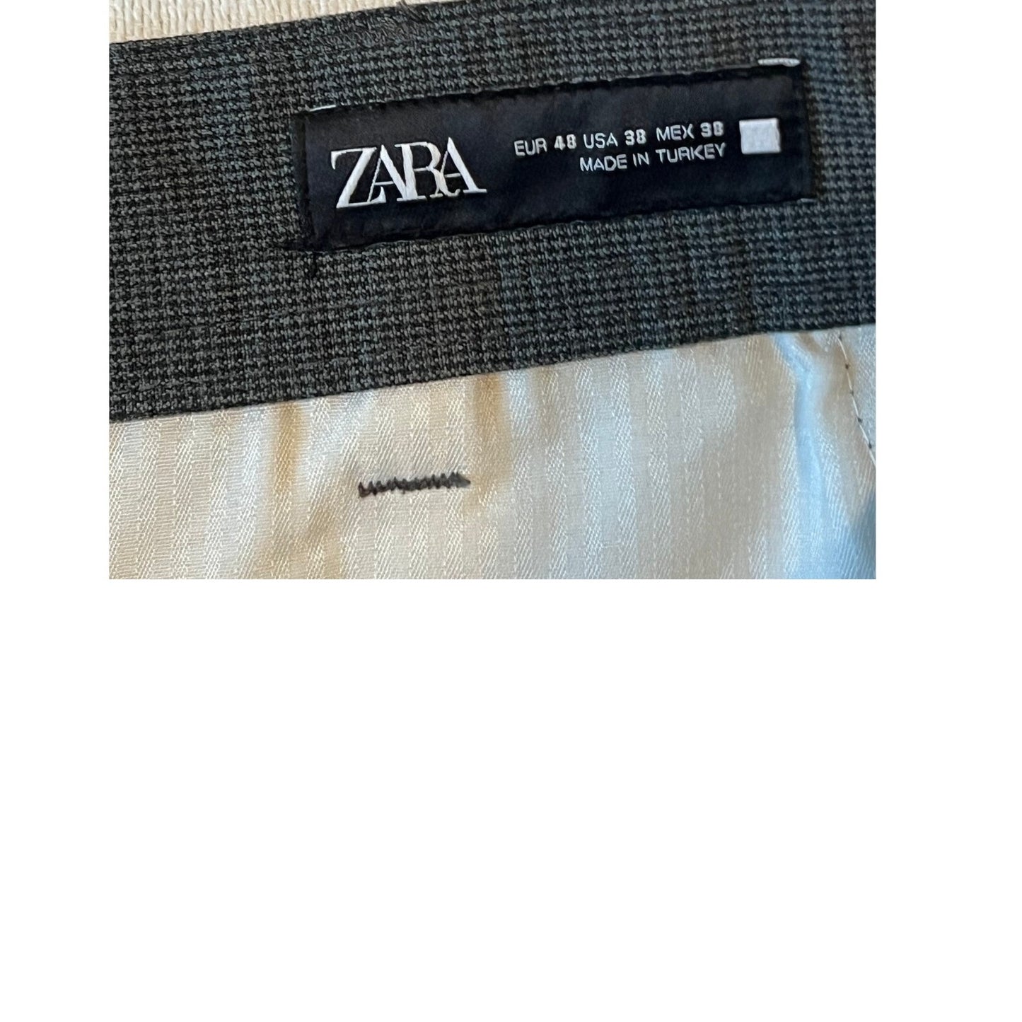 Zara Gray Dress Pants Mens 38x29