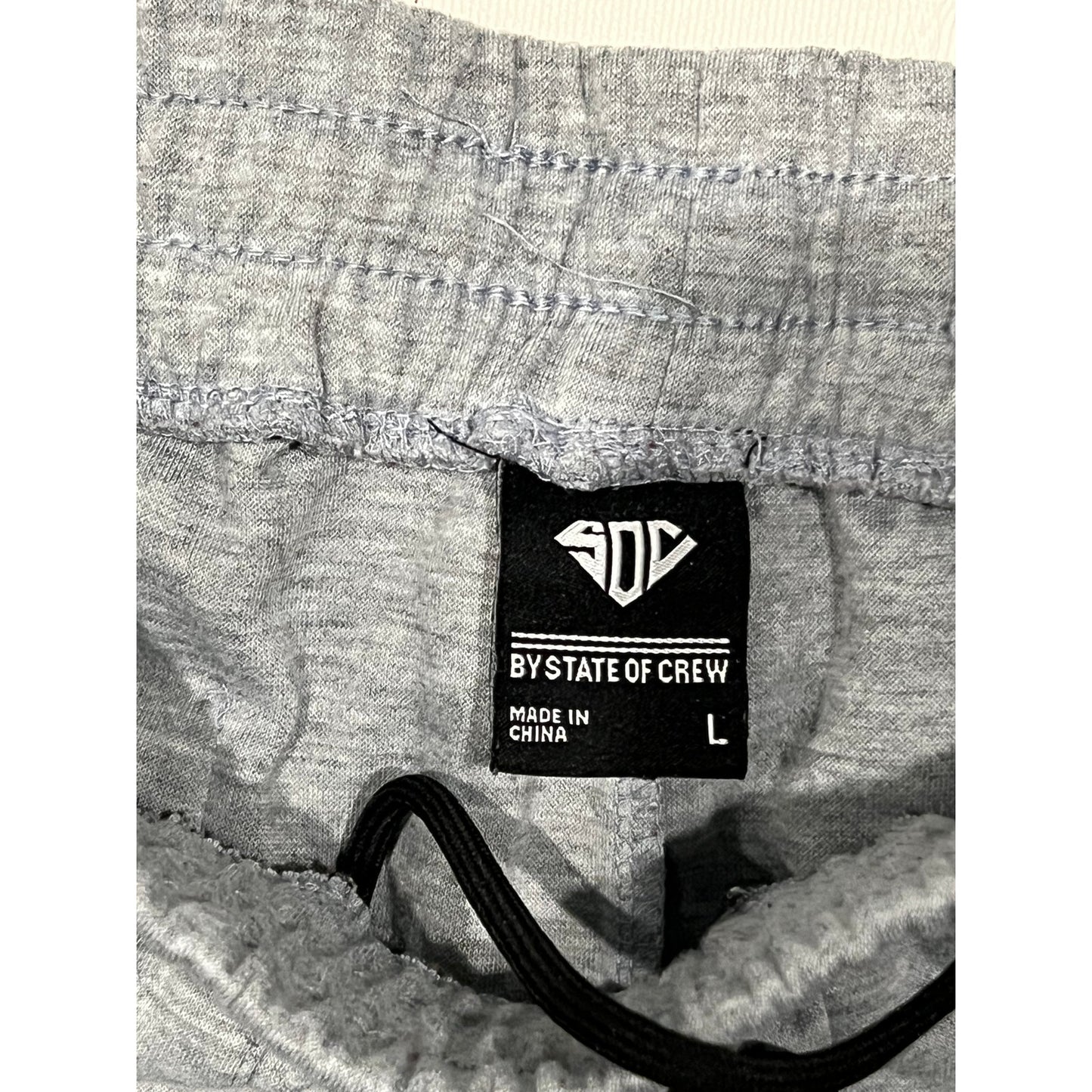 By State of Crew Gray Sweat Shorts Mens Large