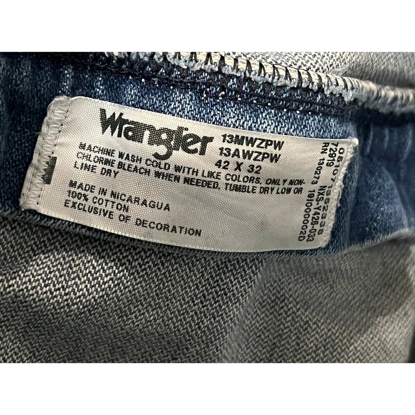Wrangler 13MWZPW Cowboy Cut Original Fit jeans de hombre 42x32