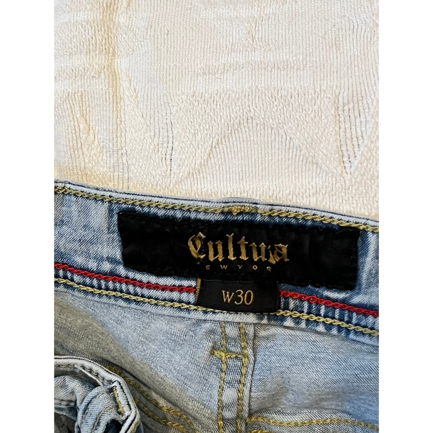Cultura Distressed Blue Jeans Mens 30x28