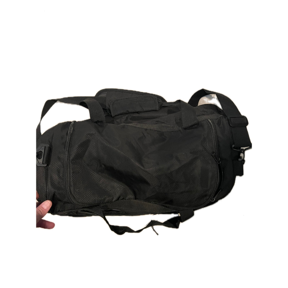 Adidas Defender Medium 20"x12"x10" Black White Duffel Bag