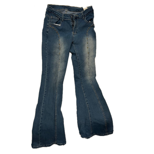 Shein Mid Rise Tapered Wide Leg Flared Jeans Womans 30x29