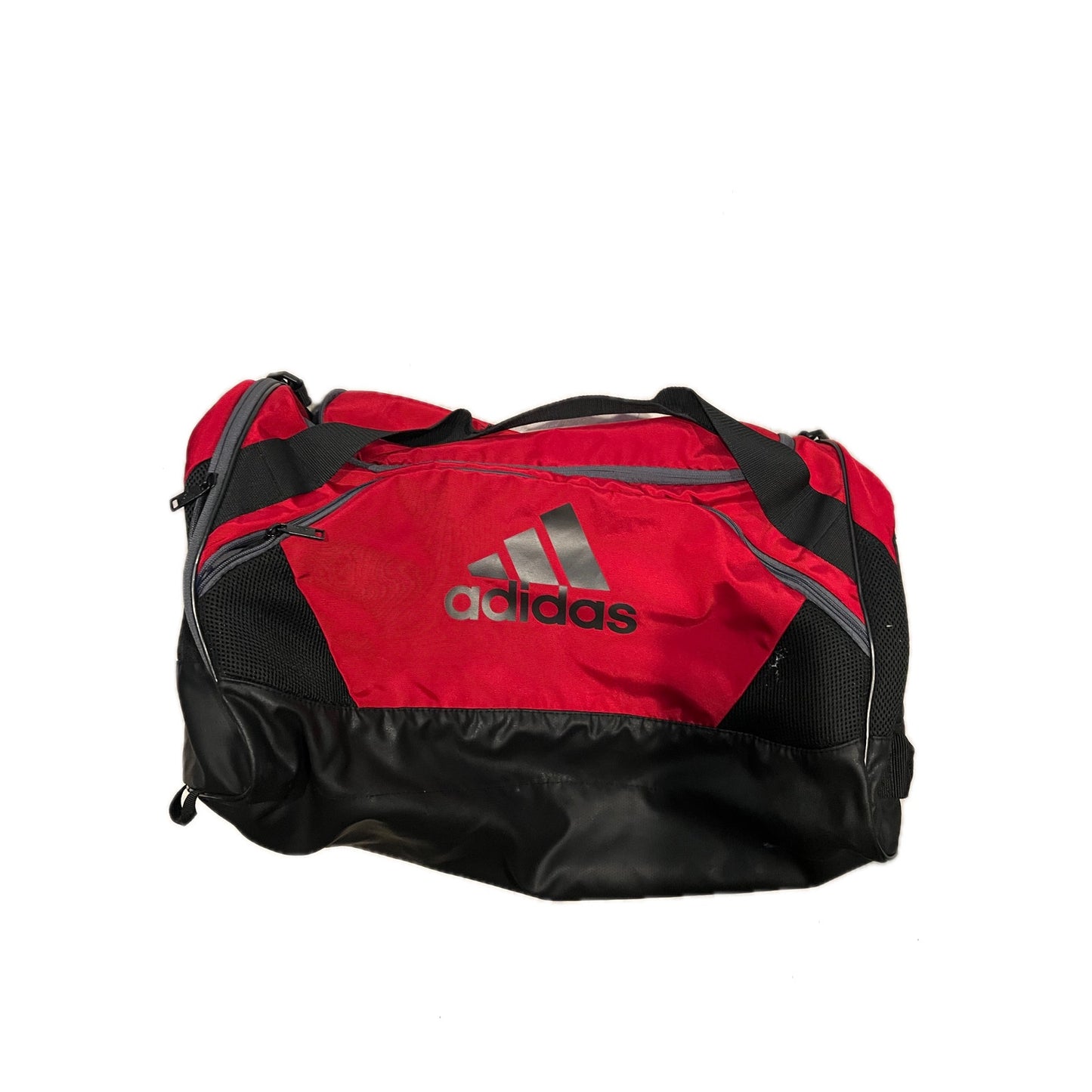 Adidas Defender V Medium 20"x12"x10" Red Black Duffel Bag