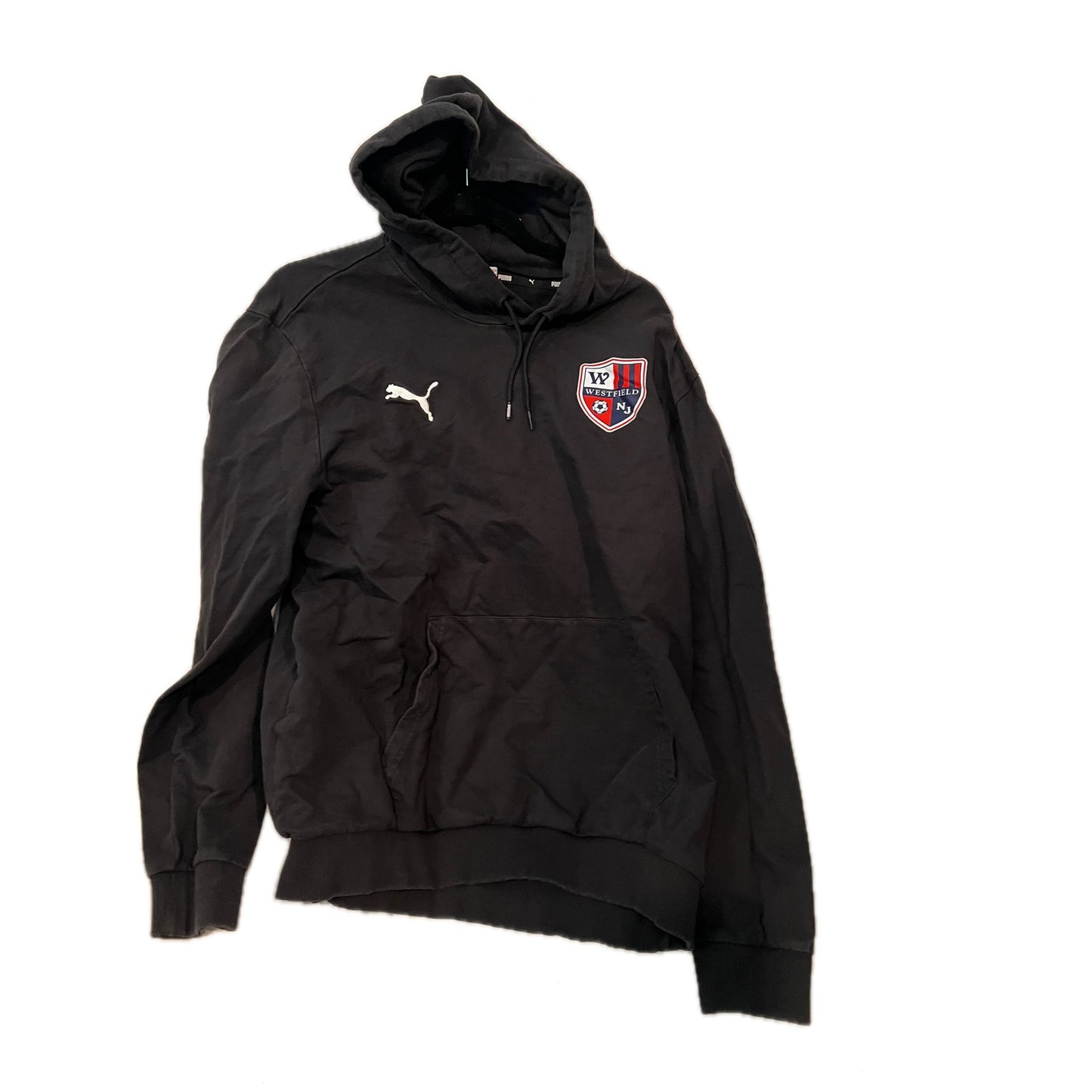 Puma Westfield NJ  Black Hoodie Pullover Sweatshirt Mens XL