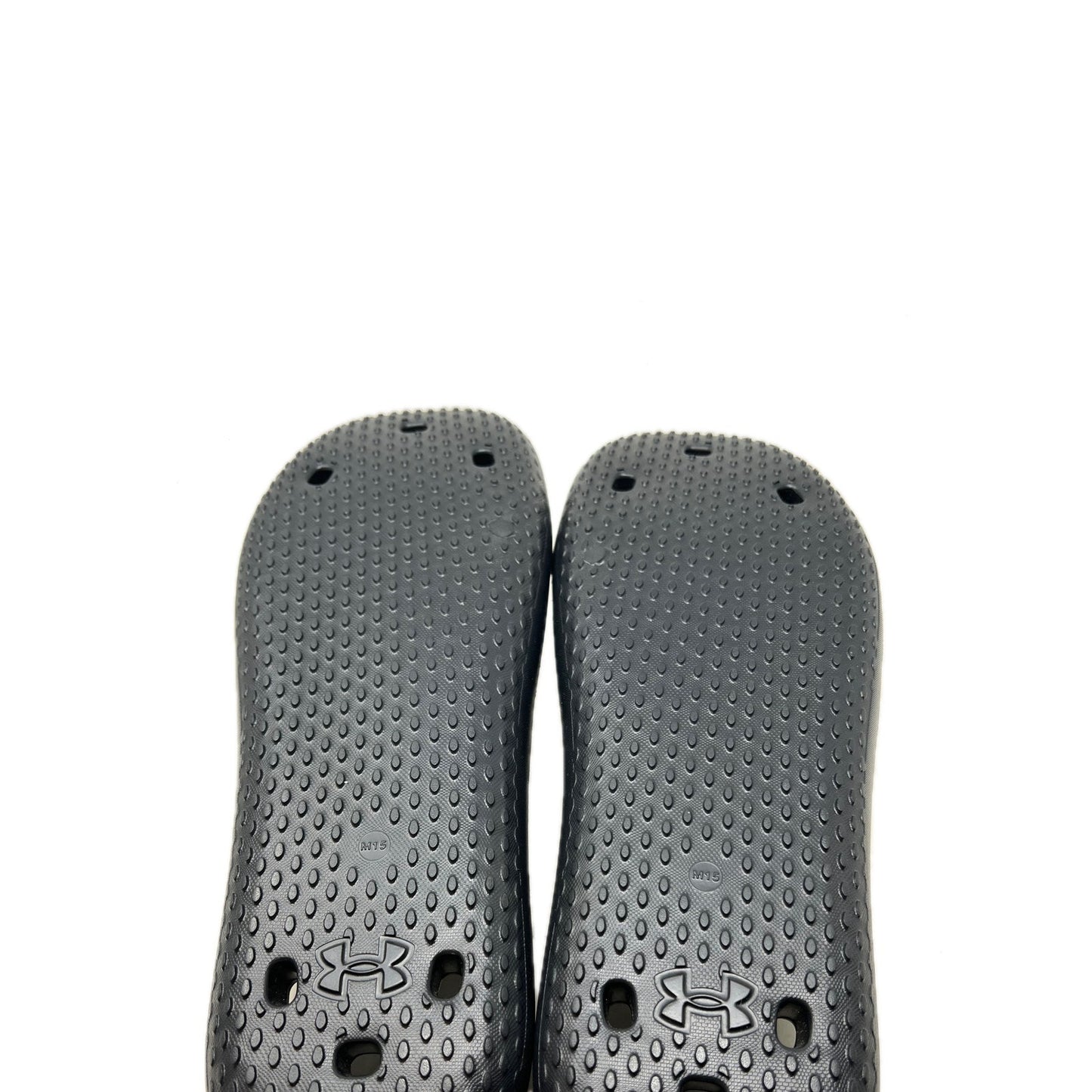 Sandalias negras Under Armour, modelo Slides, para hombre, talla 15