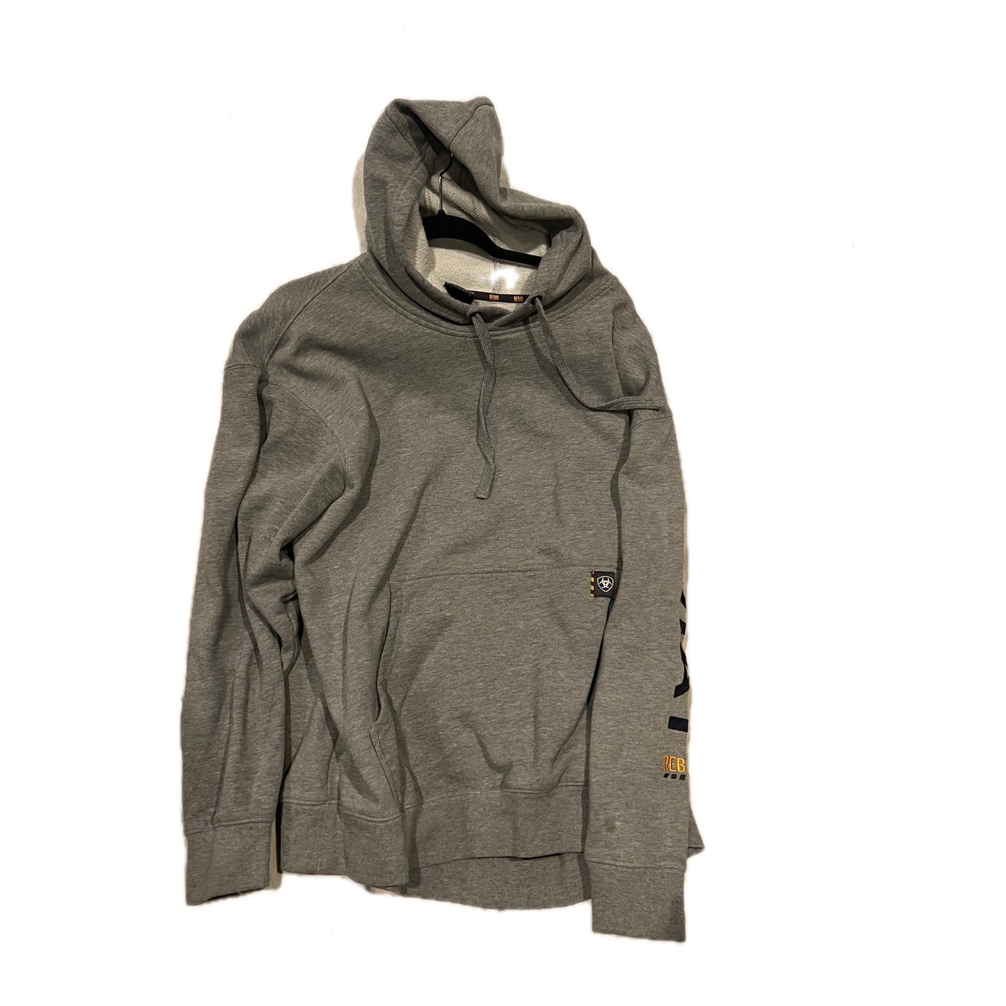 Ariat Rebar Gray Pullover Hoodie Mens XL