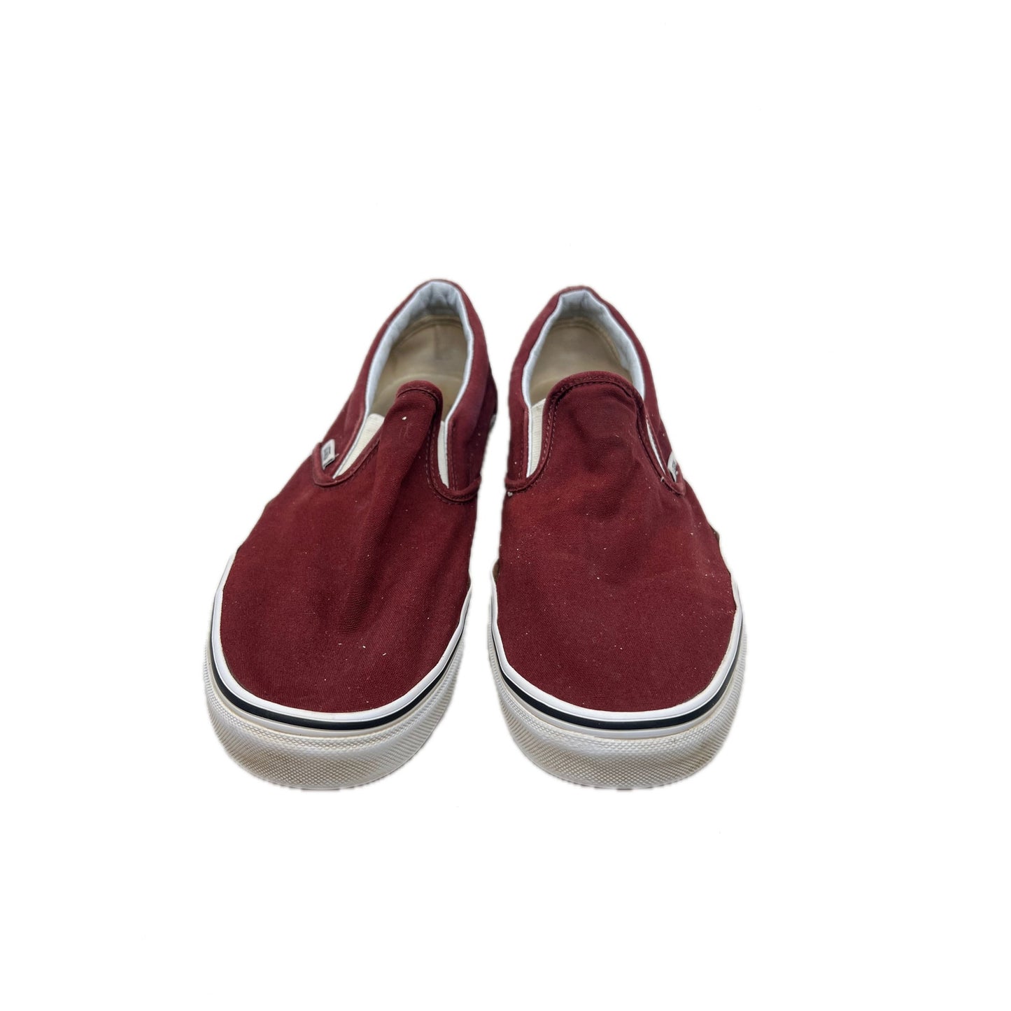 VANS Canvas Burgundy Low Top Skate Shoes Mens 10