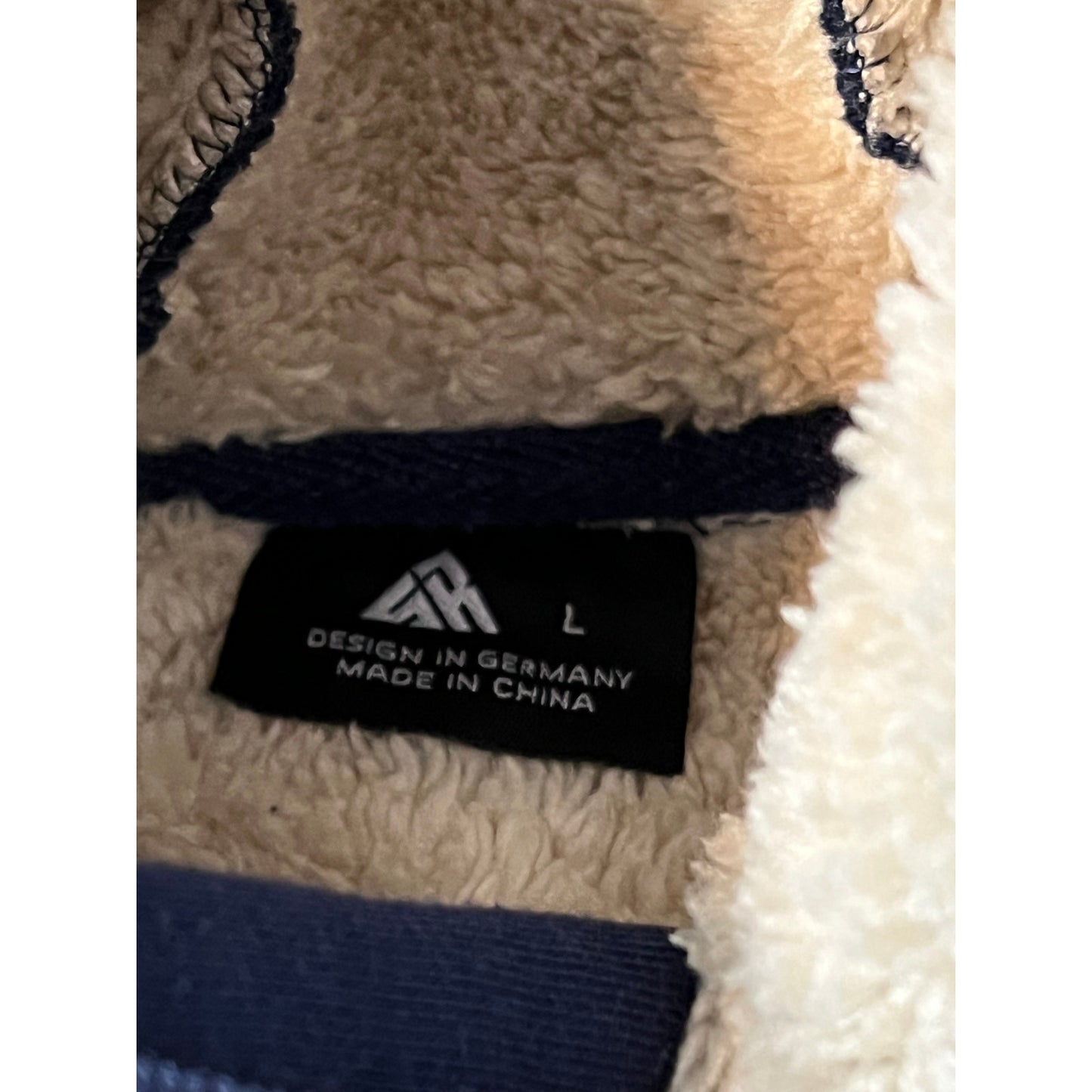 Conçu en Allemagne Sweat à capuche isolé bleu Homme Large