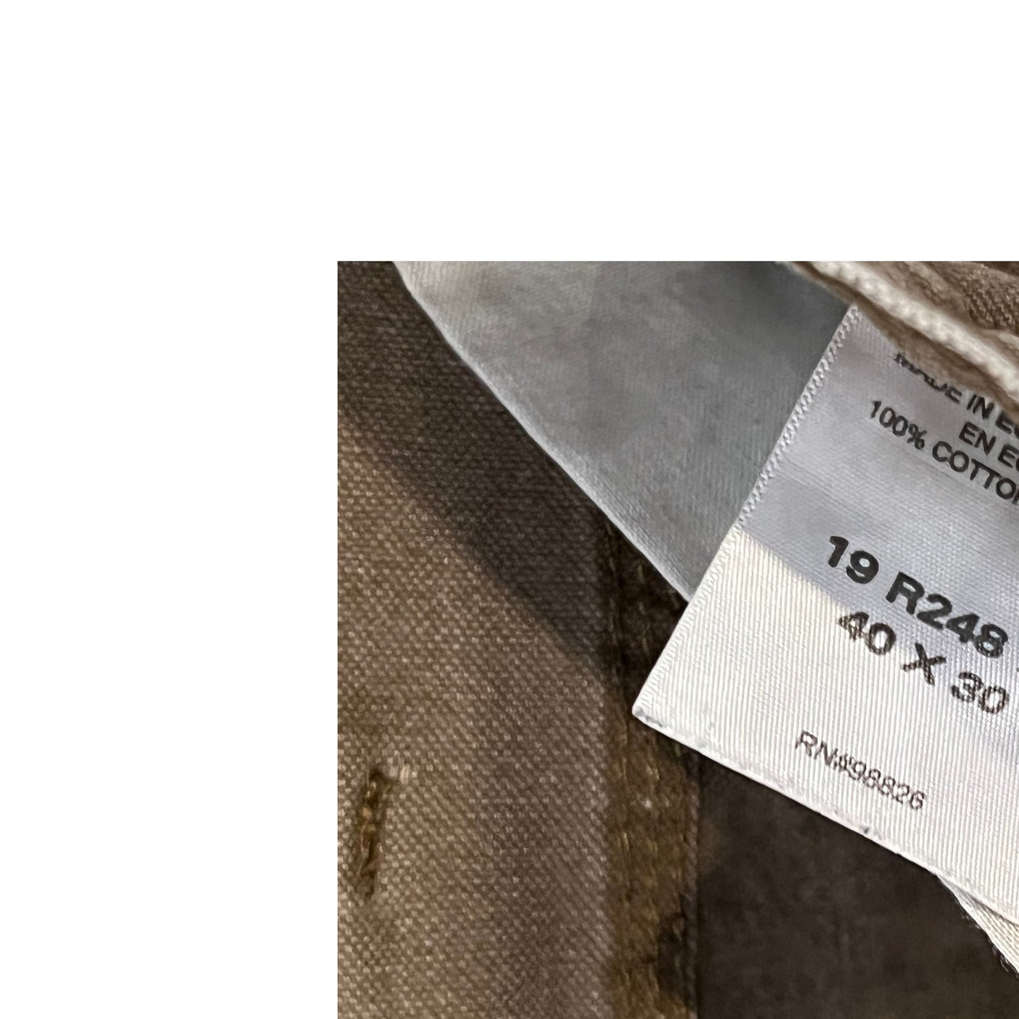 Schmidt Workwear Jean de travail cargo marron pour homme 40x30