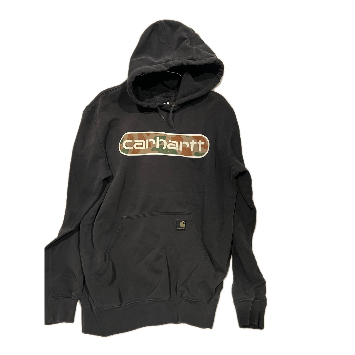 Carhartt Gray Pullover Hoodie Mens Small Loose Fit