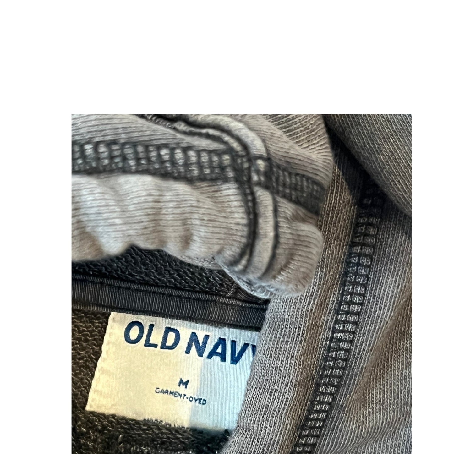 Old Navy Sweat-shirt à capuche noir et gris Homme Taille M