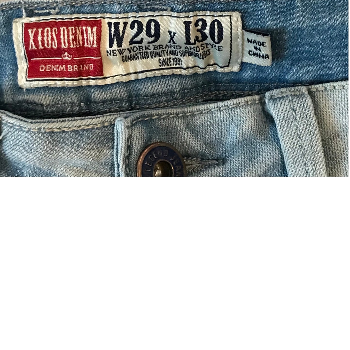 Xios Premium Denim Stonewash Men's 29x30