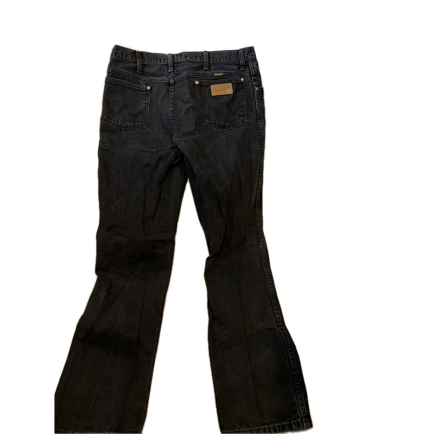 Wrangler Black Straight Fit Jeans 36x32