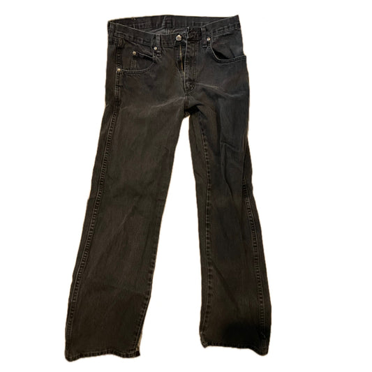 Wrangler Straight Leg Black Jeans Mens 32x34