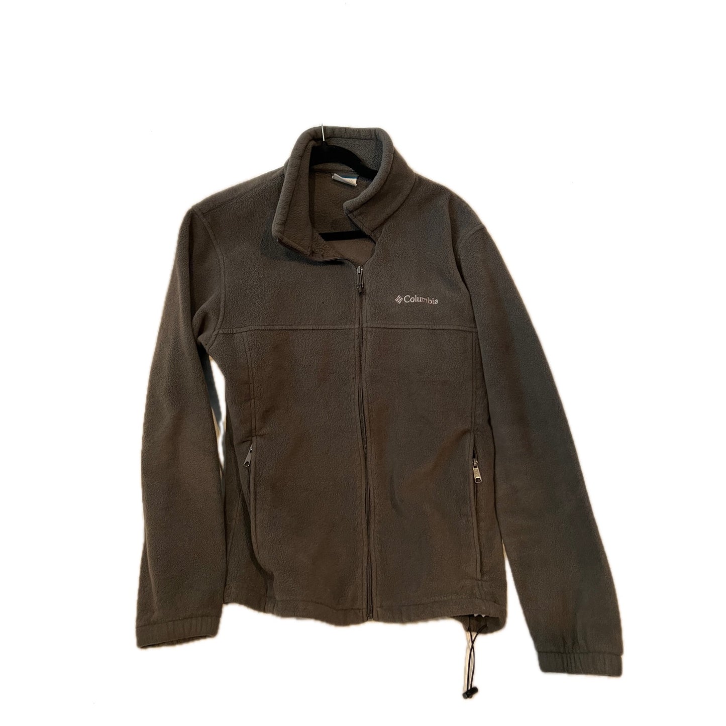 Columbia ZIp Up Black Fleece Mens L