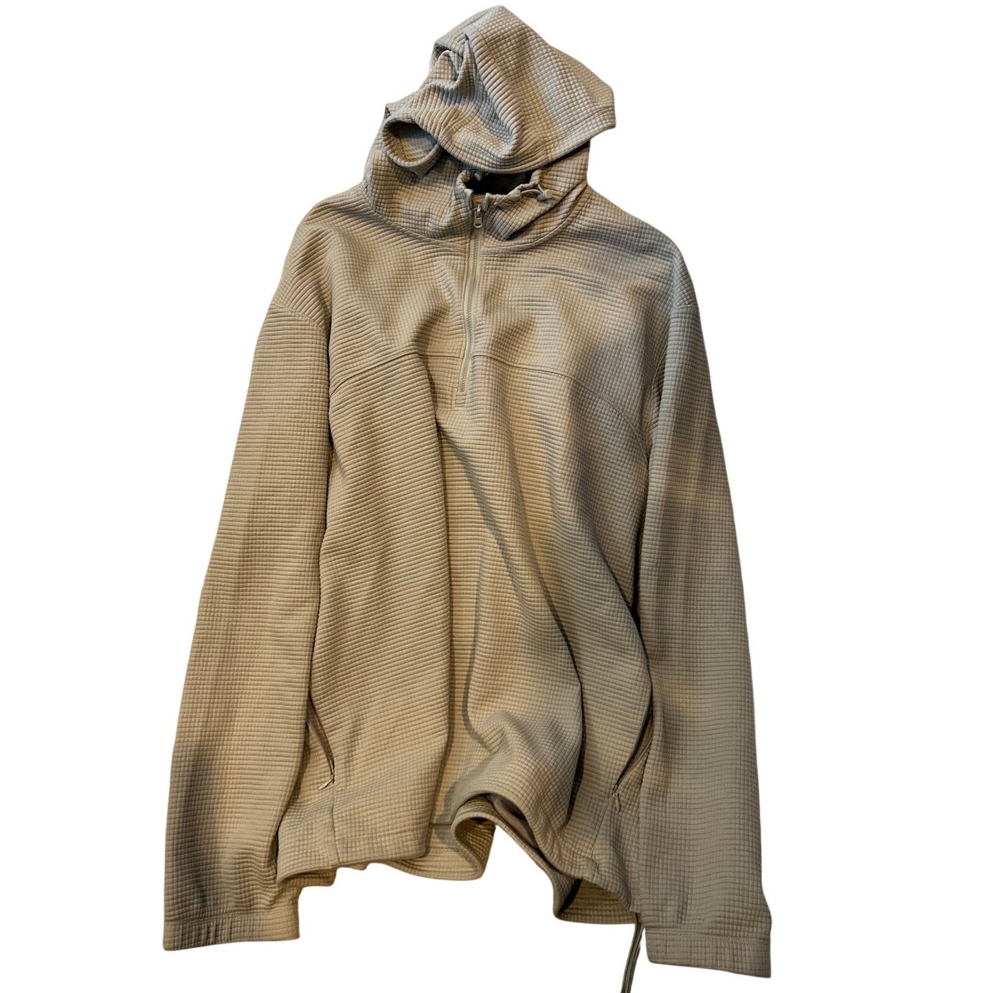Sweat à capuche beige Old Navy avec poches zippées pour homme XXL