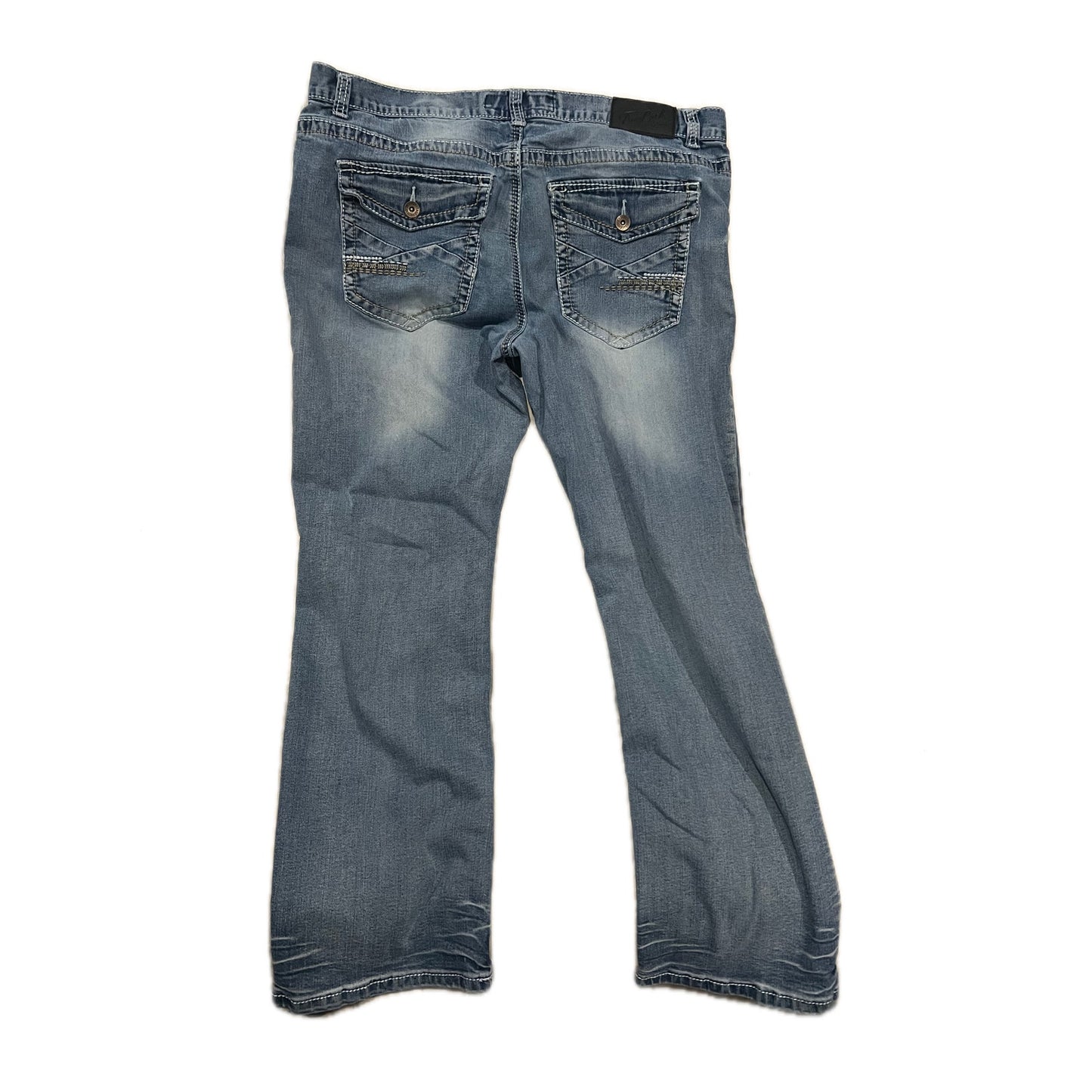 Jeans de pierna recta True Luck para hombre 38x32