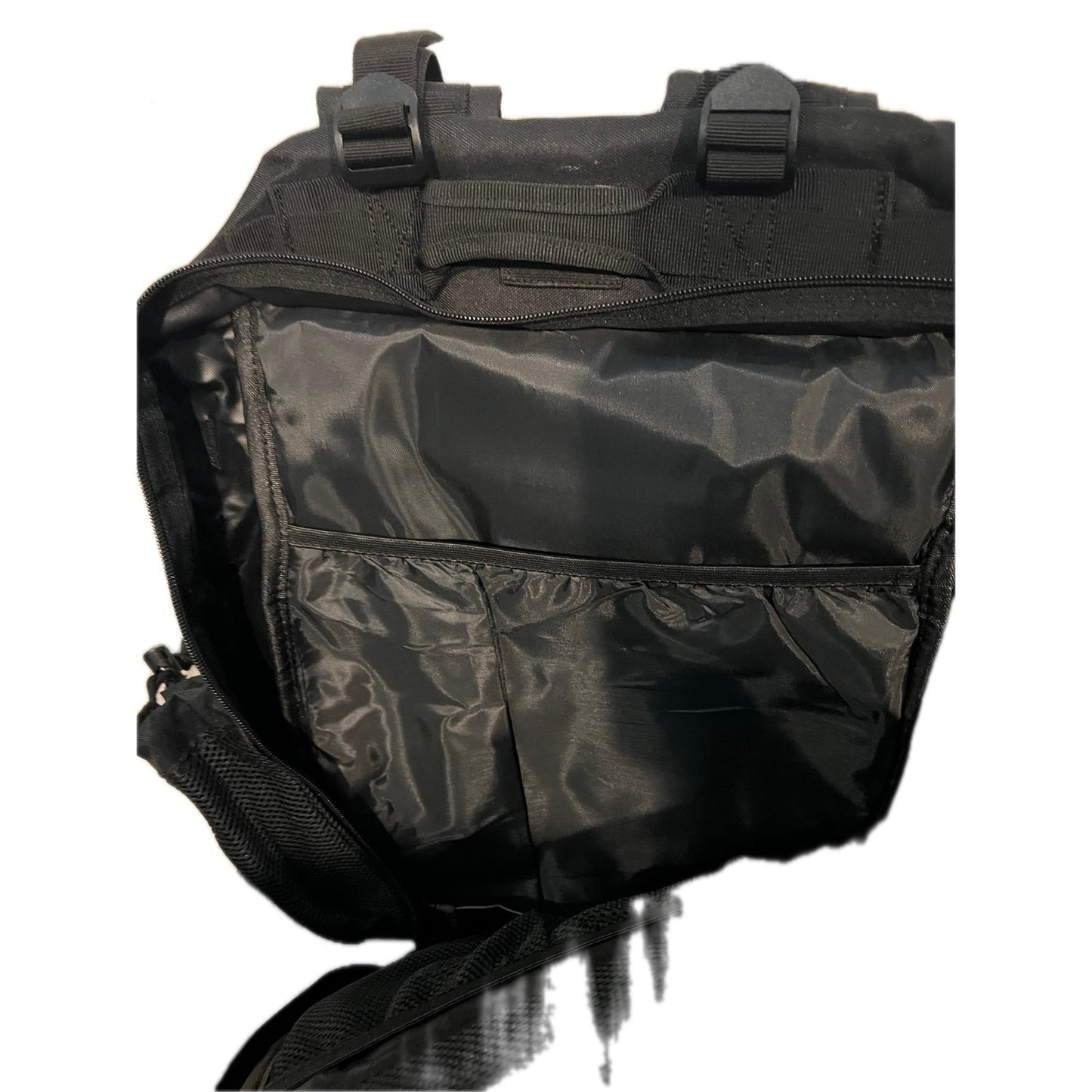 No Label Tactical Black Backpack Medium 26L