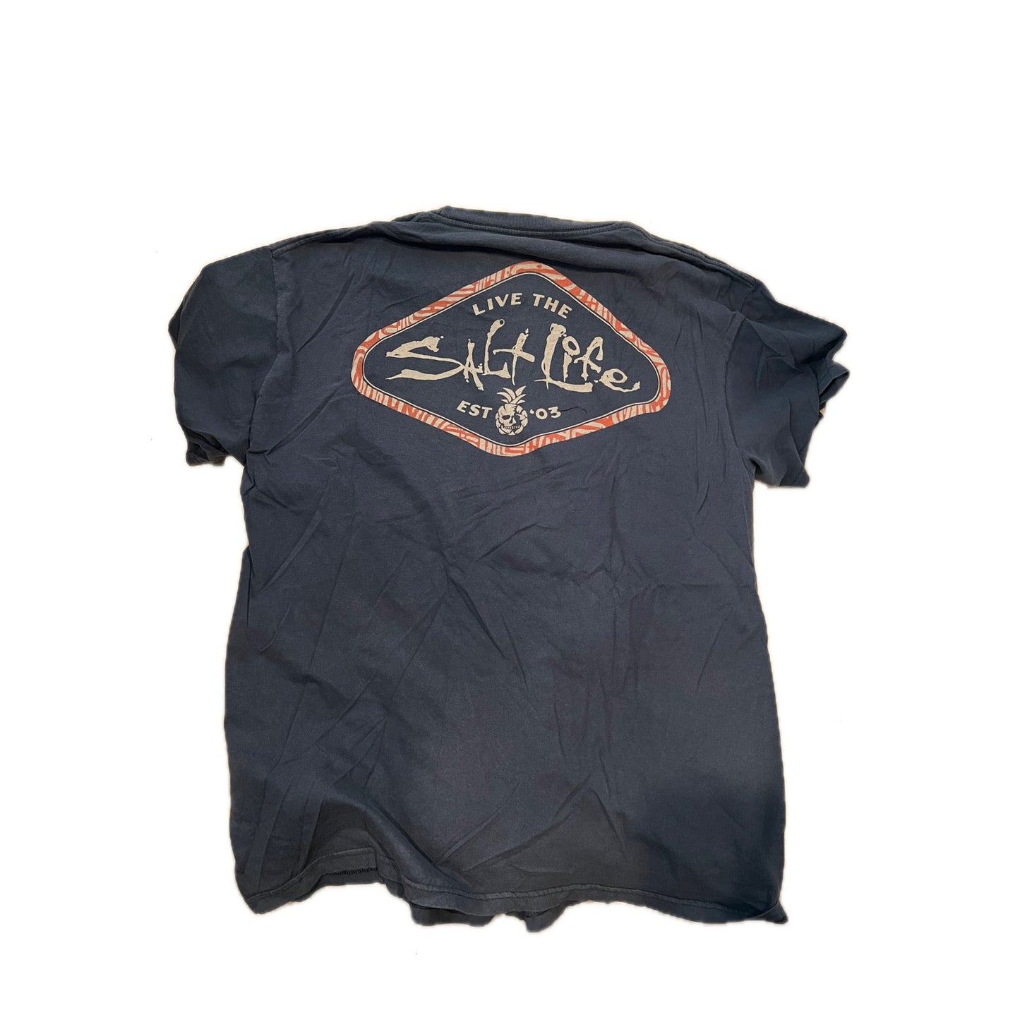 Salty Life Live Salty Black T-Shirt Mens L