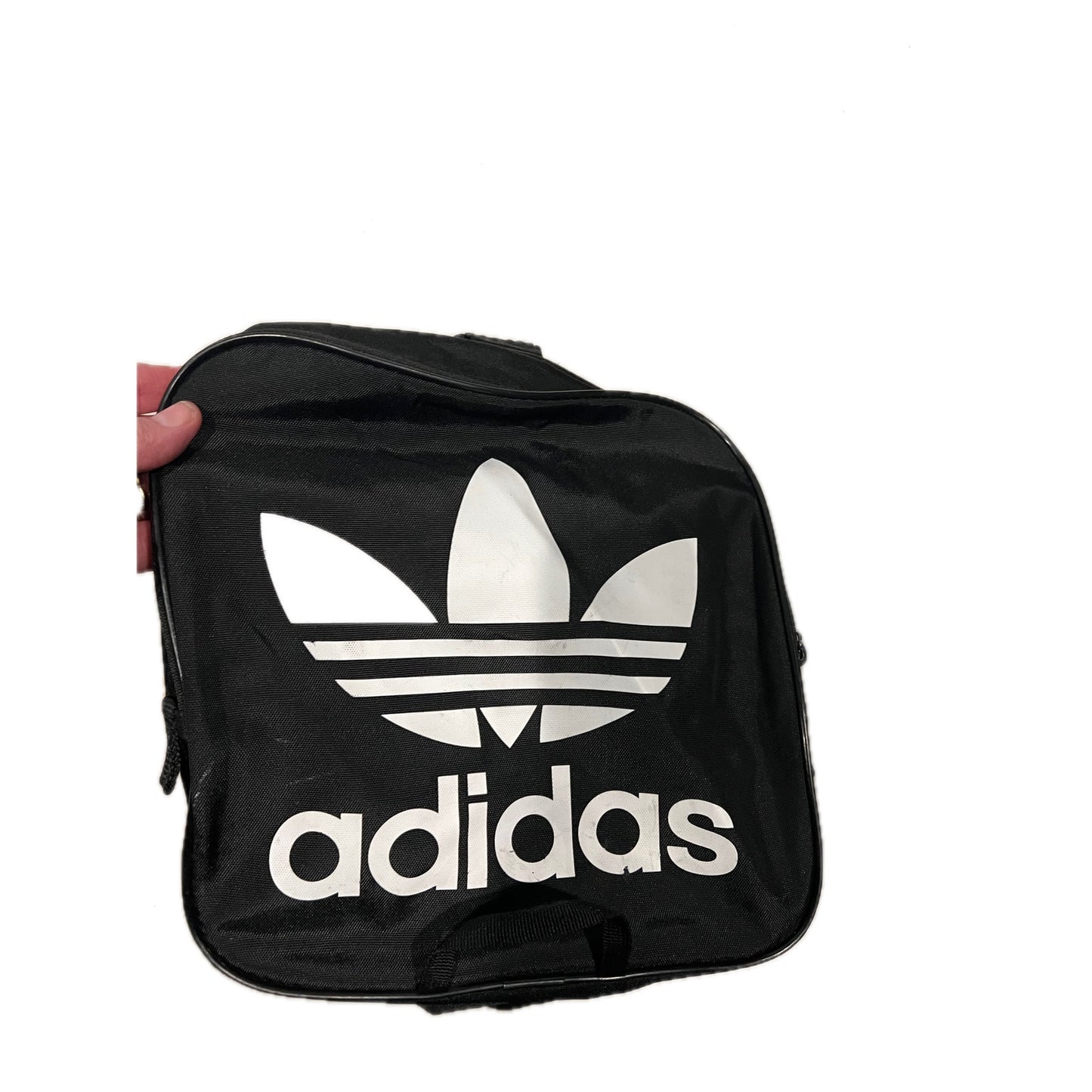 Adidas Defender Small White Black Gym Bag 18"x12"x10"