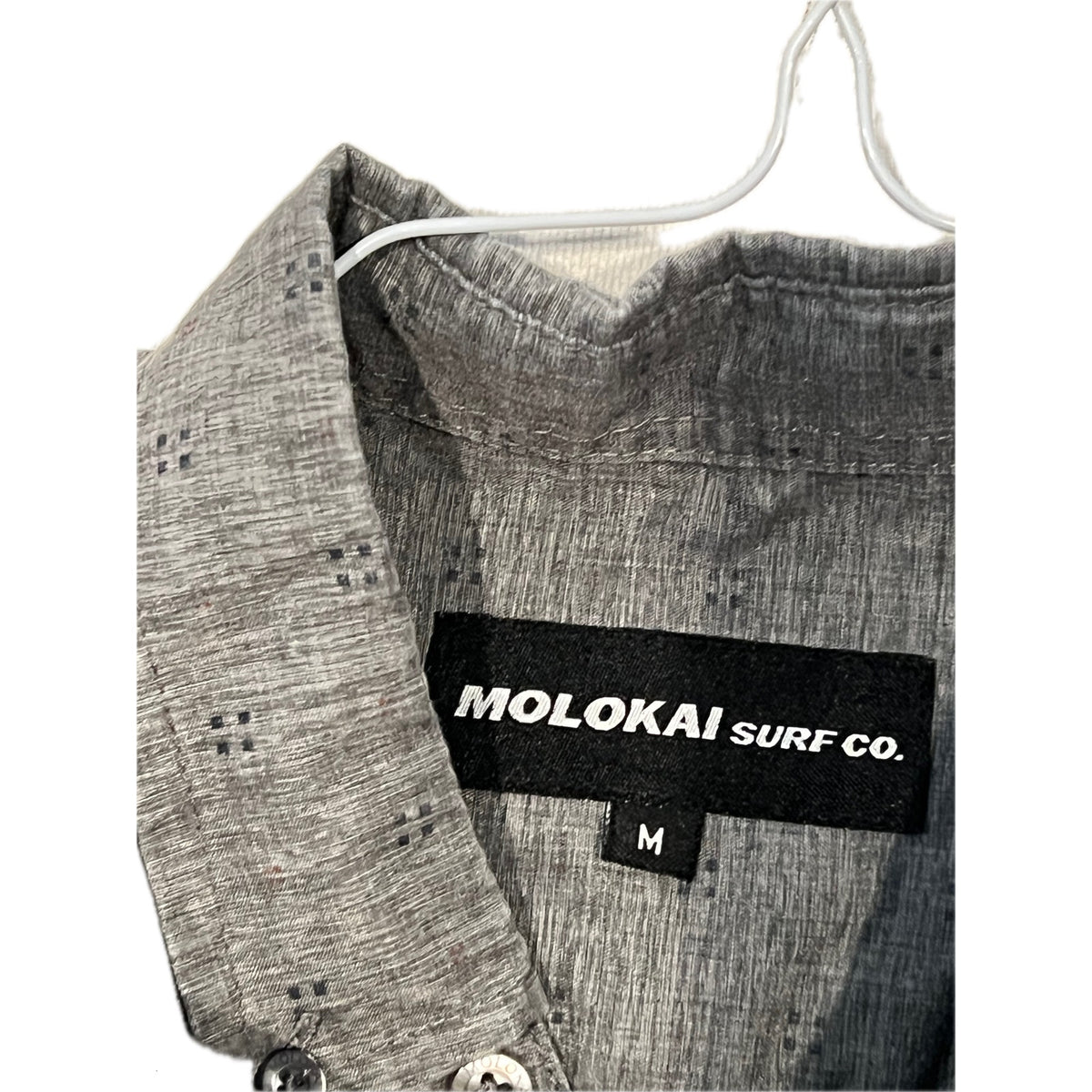 Molokai Surf Co Button Down Short Sleeve Shirt Mens Med