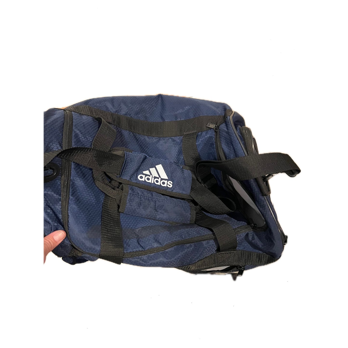 Adidas Defender Large Black Duffel Gym Bag