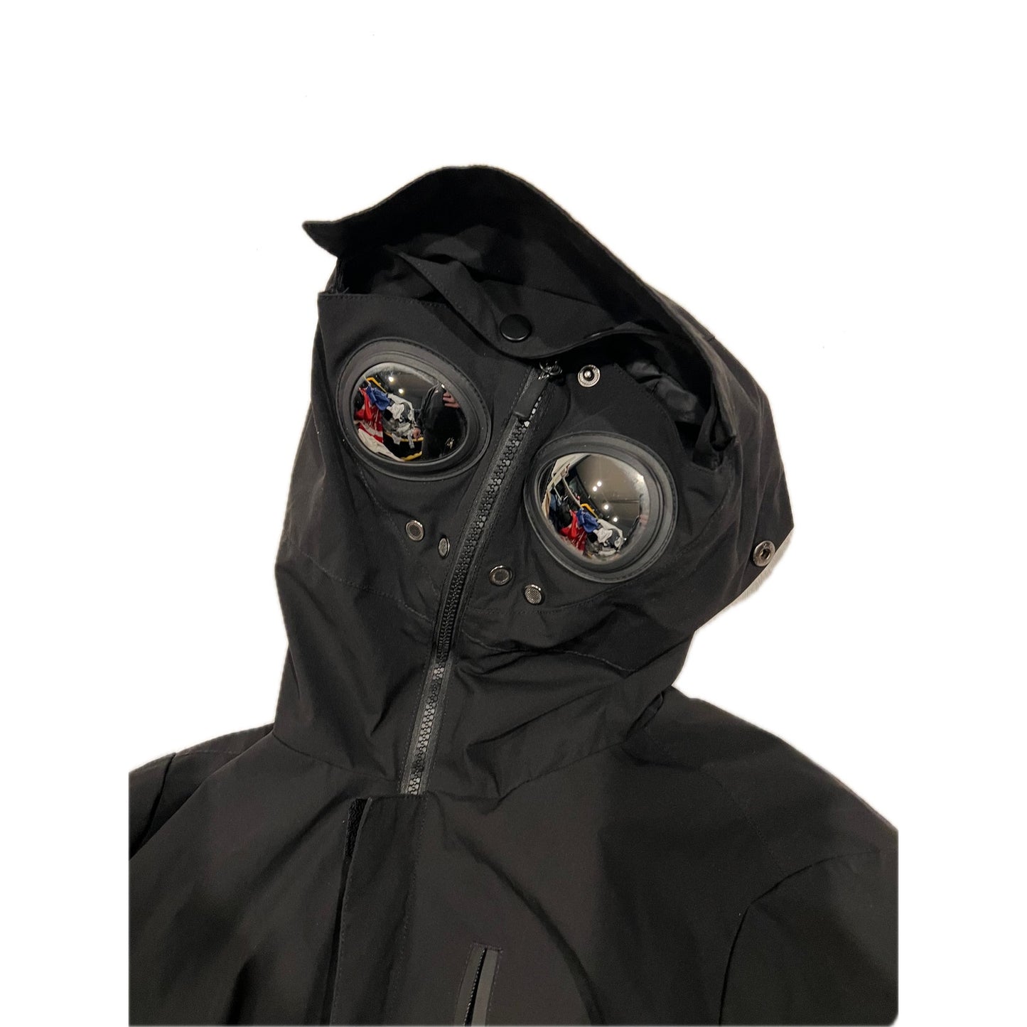 Helvetica LIght Zippée Capuche Eye Block 2 Noir Mens Small