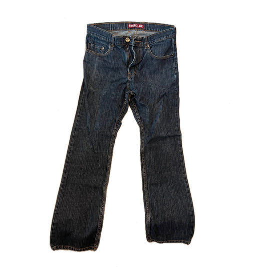 Jeans Neo Blue de pierna ancha para hombre, Los Ángeles, 32x28