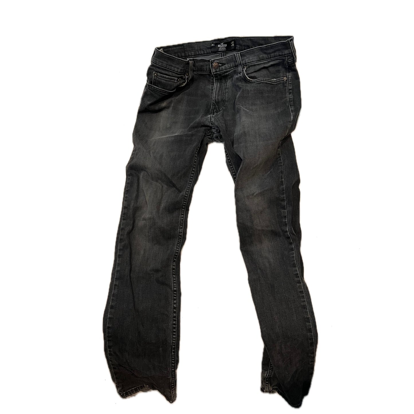 Hollister Slim Straight Black Jeans Mens 32x36