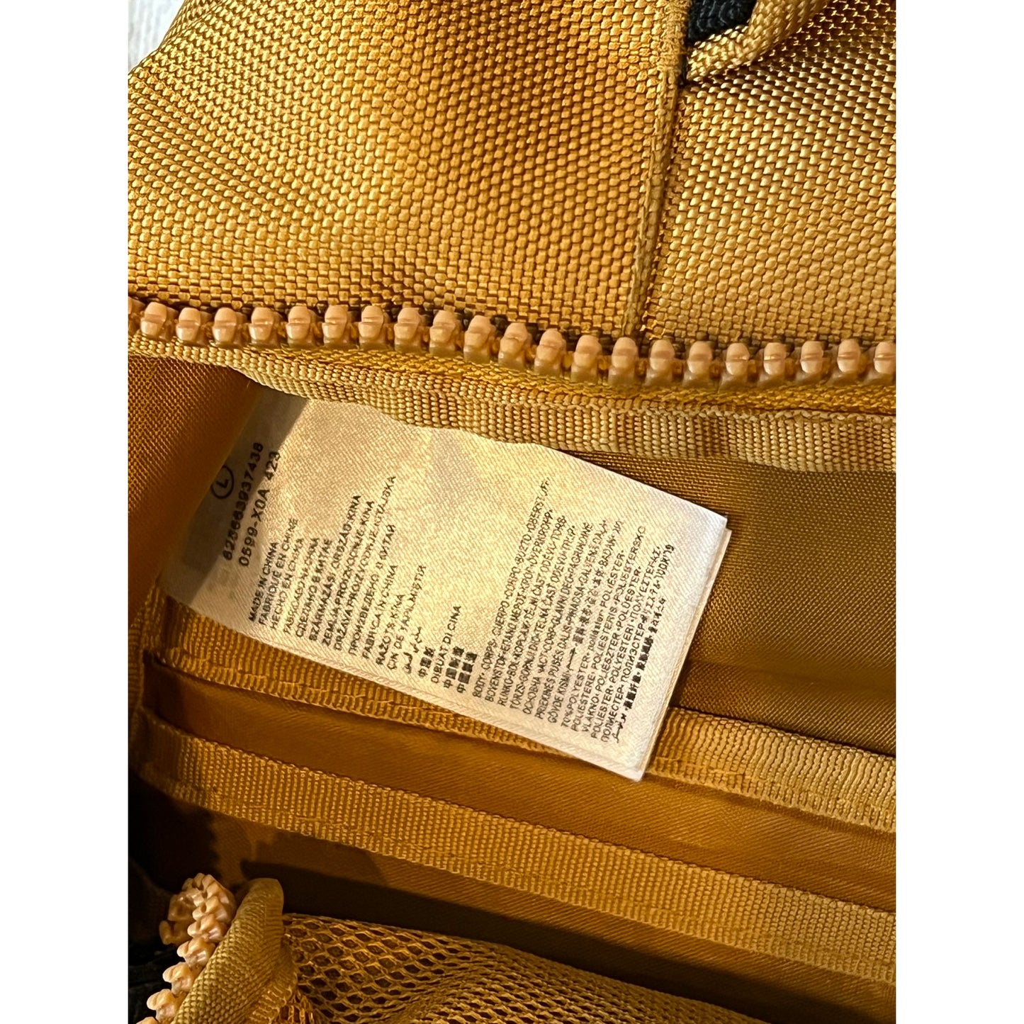 Nike Air Jordan Mustard Canvas w Computer Sleeve Backpack