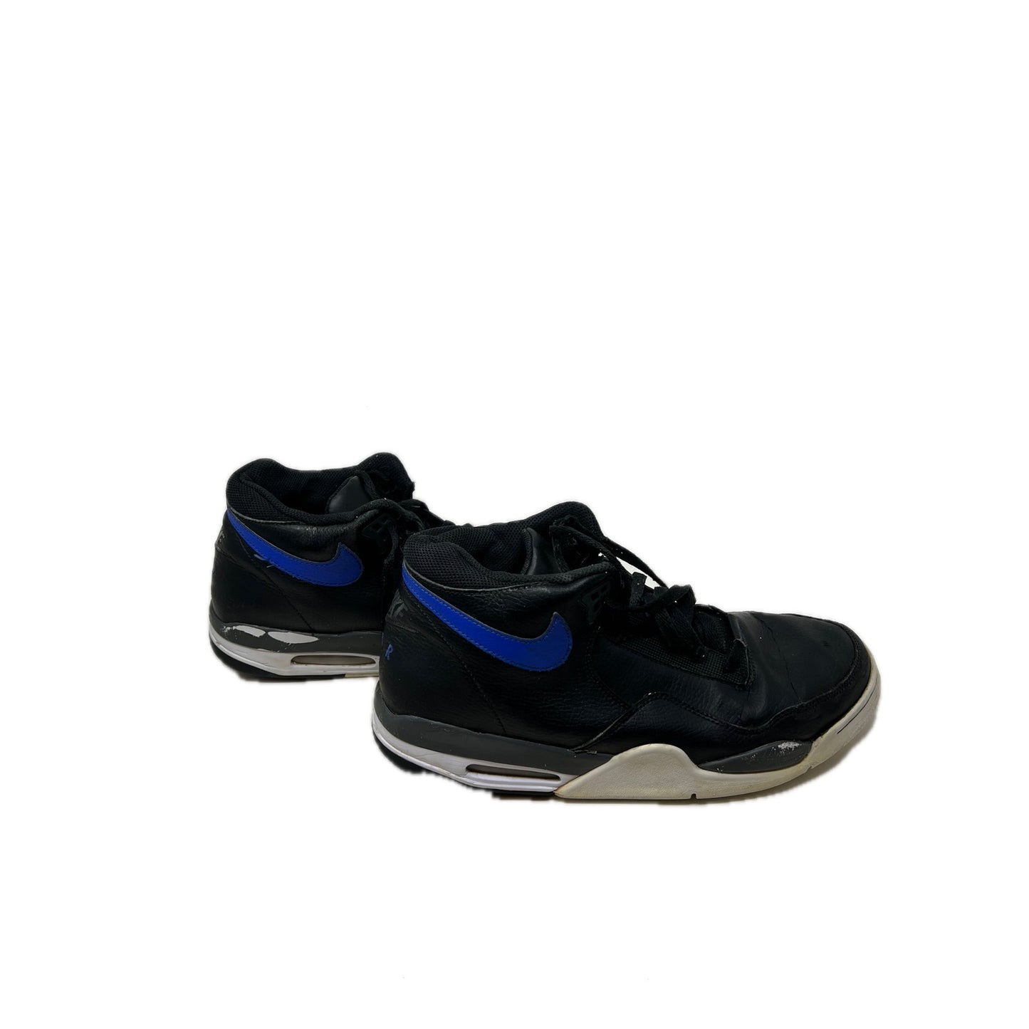 Nike Flight Legacy Black Hyper Blue Mens 12