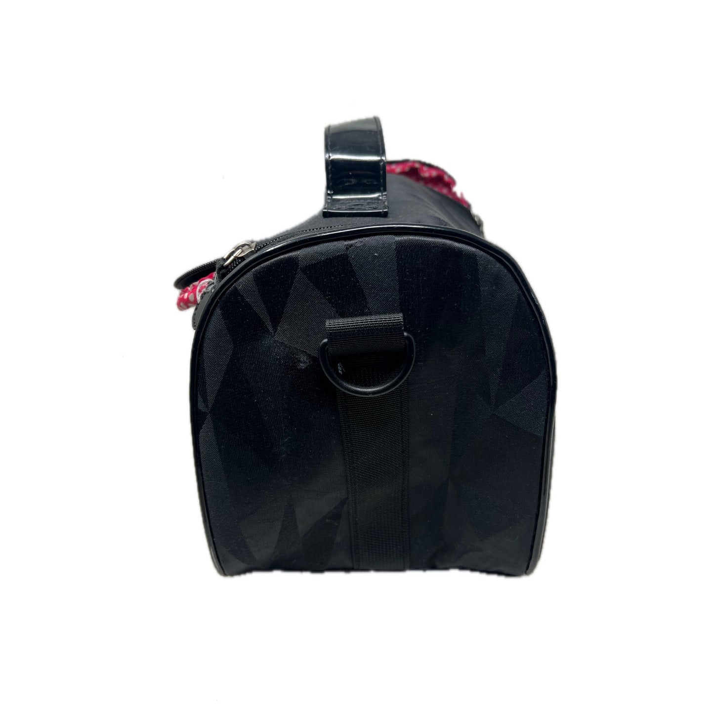 Modella Cosmetic Carryall w Black & Hot Pink Polka-Dot