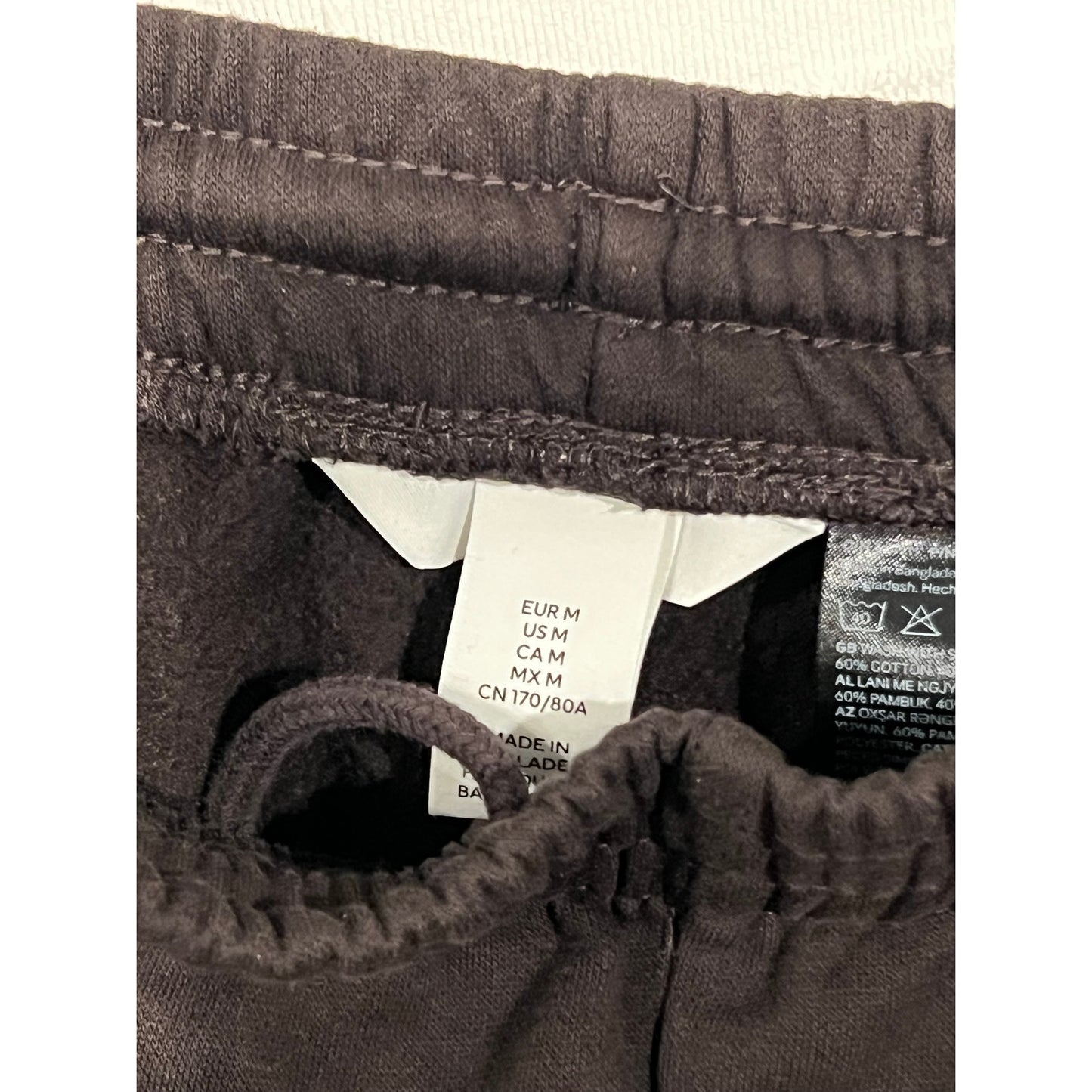 H&M Pantalones de chándal acampanados holgados negros para hombre M