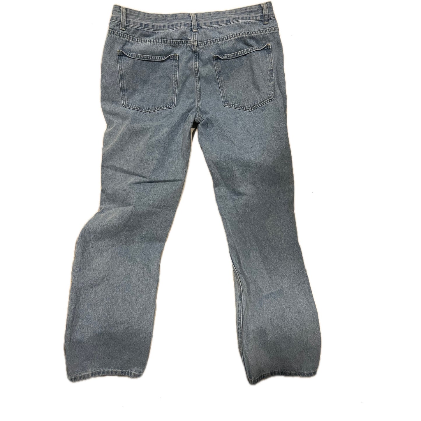 Newtusfan Blue Denim Baggy Jeans Mens 34x28