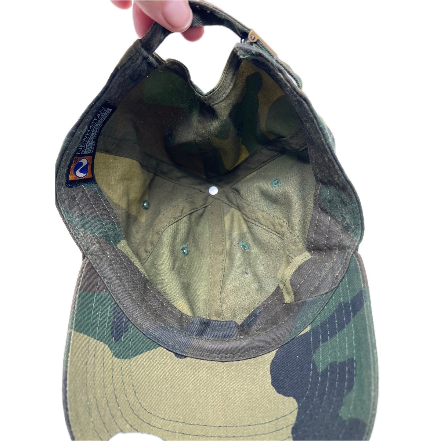 Gorra de béisbol ajustable de camuflaje verde caqui
