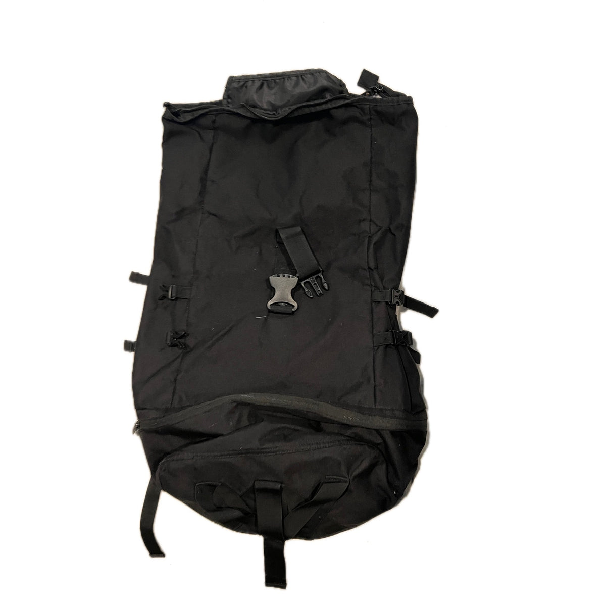 No Label Black Rolltop Backpack
