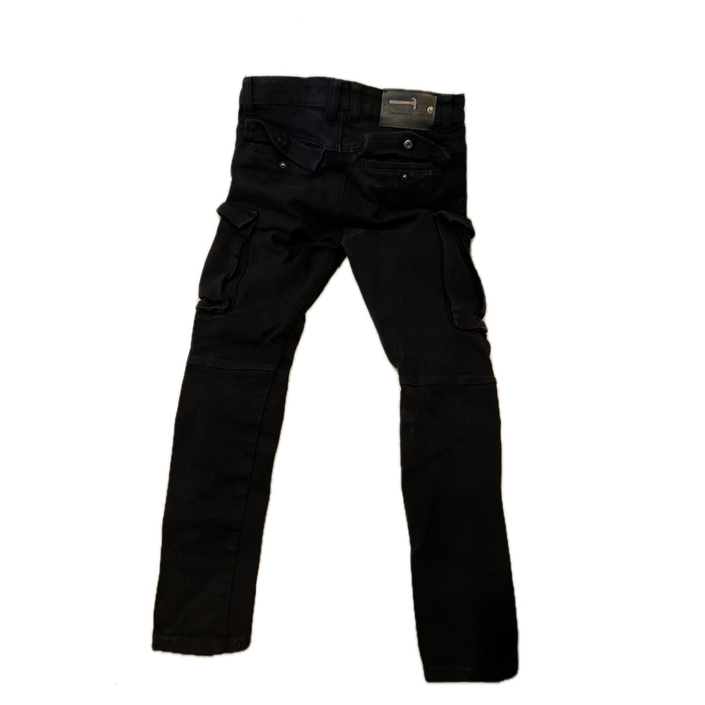 Copper Rivet Cargo Pocket Distressed Jeans Mens 30x30