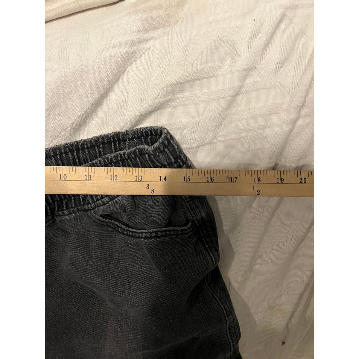 Jeans Clothing Co Black Drawstring Jeans Mens 30x27