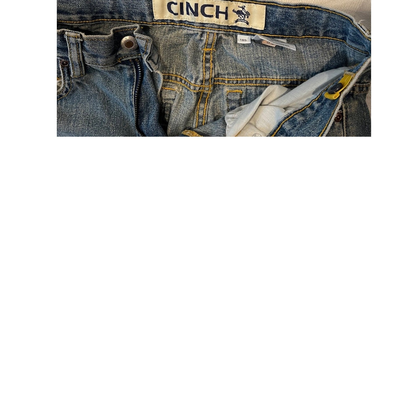 Cinch Jeans acampanados holgados azul para mujer, talla 18S