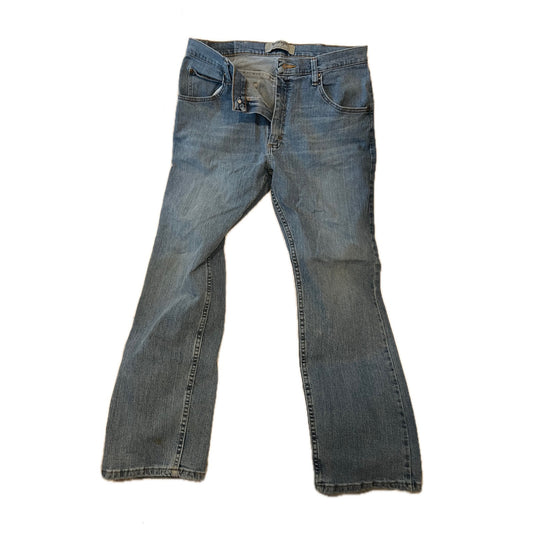 Wrangler Authentics Straight Leg Blue Jeans Mens 34x30