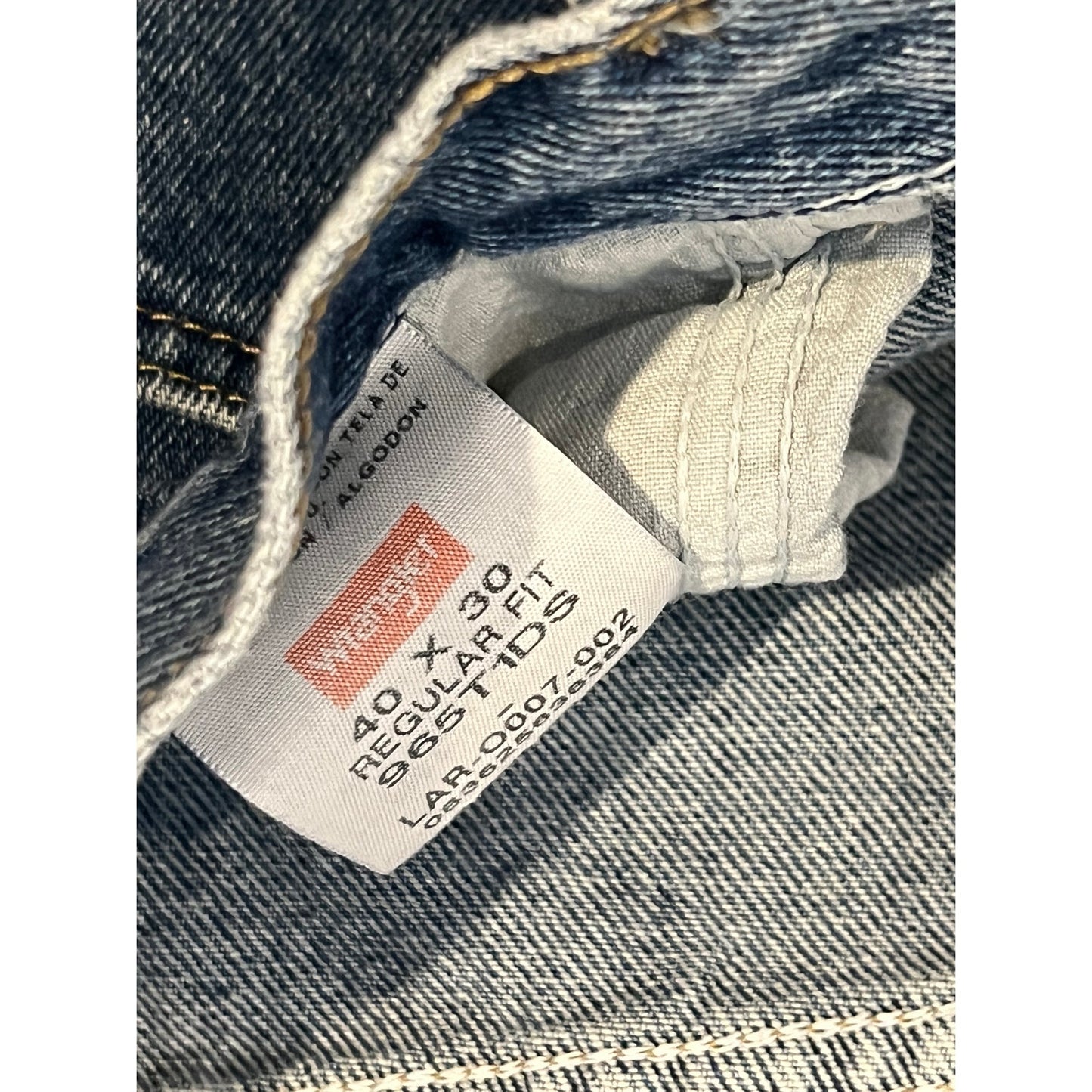 Wrangler Classic Straight Blue Jeans Mens 40x30