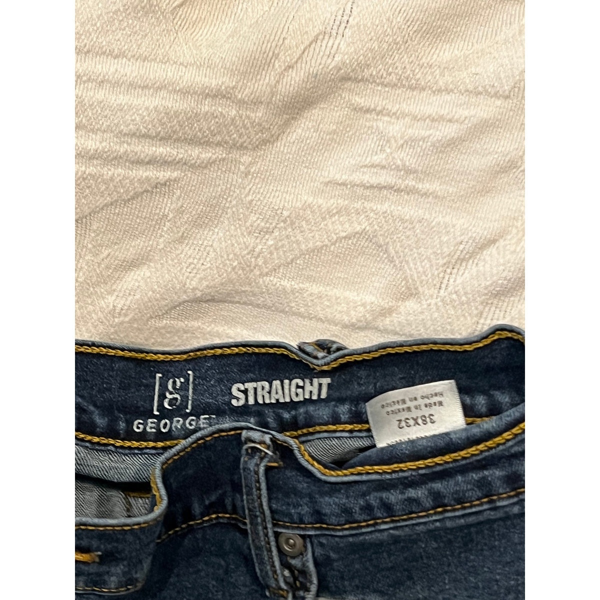 George Regular Straight Jeans Mens 38x32