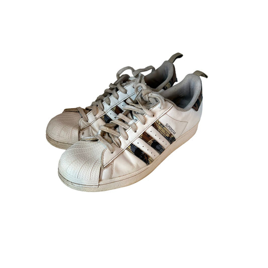 adidas Superstar White Savanna Camo Mens 11