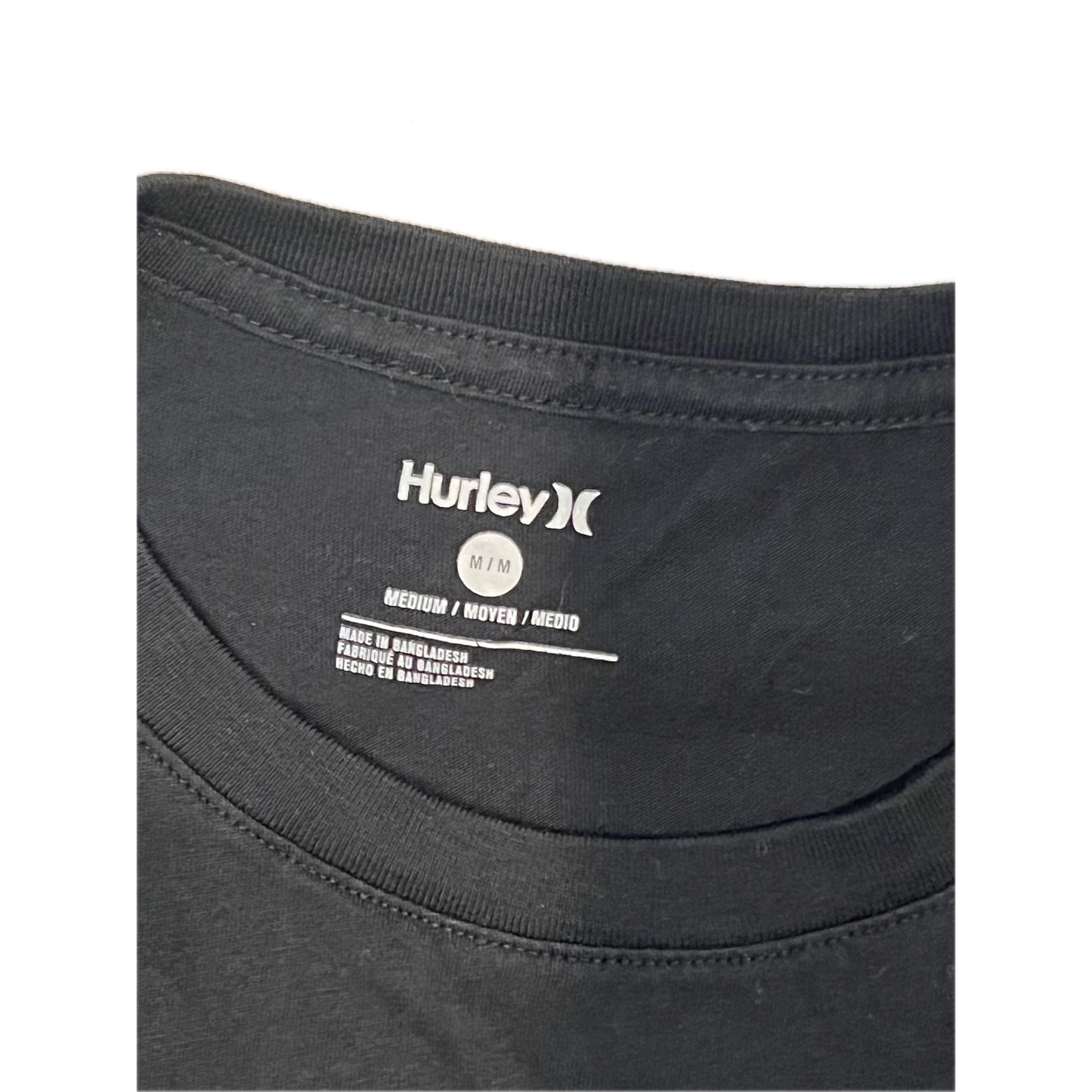 Hurley Black T-Shirt Mens L